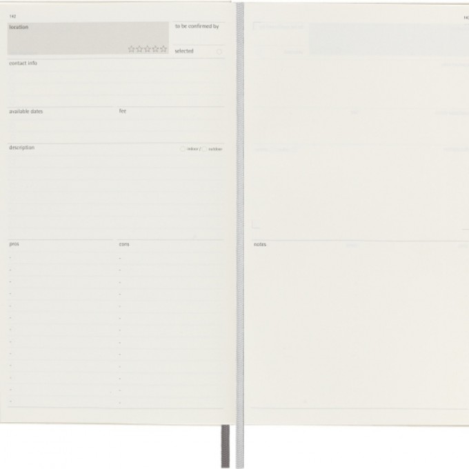 Notes MOLESKINE Passion Journal Wedding, 400 stron