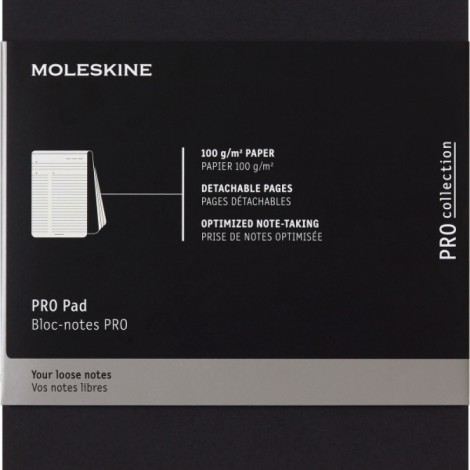 Notes reporterski PRO PAD MOLESKINE L (13x21 cm), 96 stron, czarny