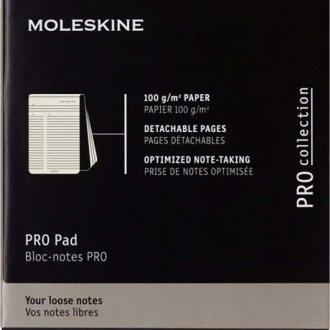 Notes reporterski PRO PAD MOLESKINE P (9x14 cm), 96 stron, czarny