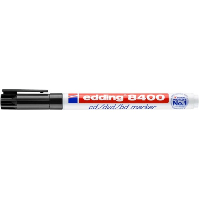 Marker do płyt cd/dvd/bd e-8400 EDDING, 0,5-1mm, czarny