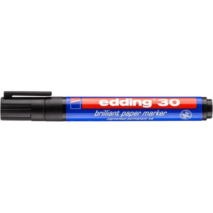 Marker do papieru e-30 EDDING, 1,5-3mm, czarny