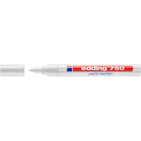 Marker olejowy e-750 EDDING, 2-4 mm, biały