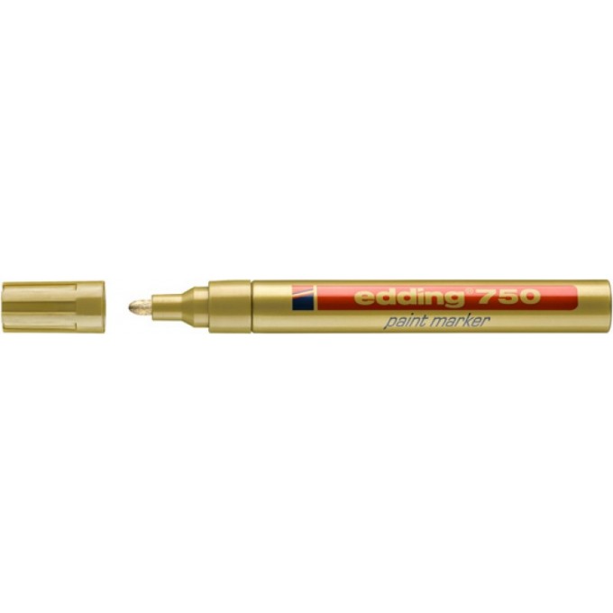 Marker olejowy e-750 EDDING, 2-4mm, złoty
