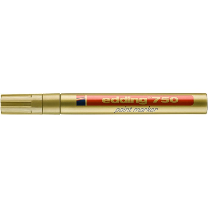 Marker olejowy e-750 EDDING, 2-4mm, złoty