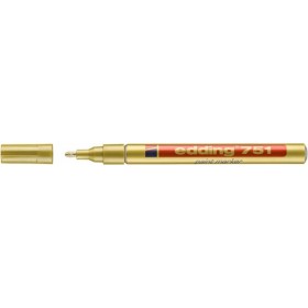 Marker olejowy e-751 EDDING, 1-2mm, złoty