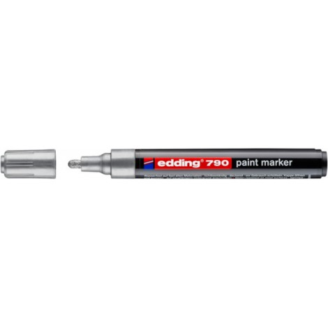Marker olejowy e-790 EDDING, 2-3mm, srebrny