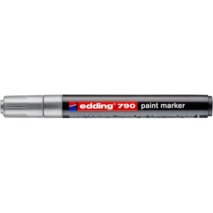Marker olejowy e-790 EDDING, 2-3mm, srebrny