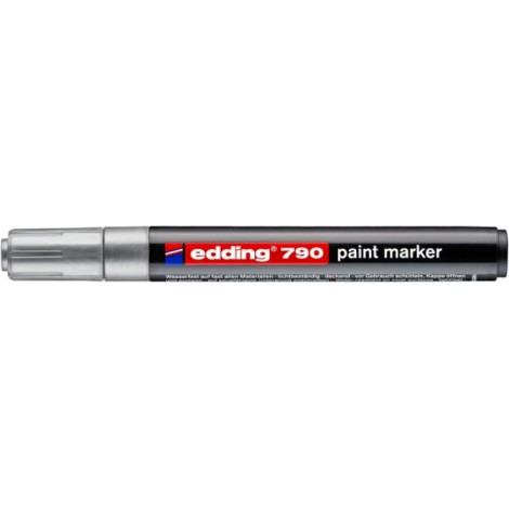 Marker olejowy e-790 EDDING, 2-3mm, srebrny