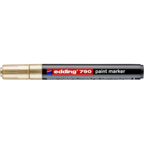 Marker olejowy e-790 EDDING, 2-3mm, złoty