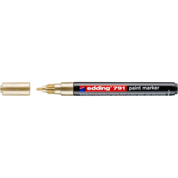 Marker olejowy e-791 EDDING, 1-2mm, złoty