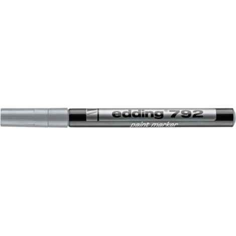 Marker olejowy e-792 EDDING, 0,8mm, srebrny