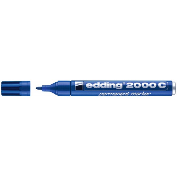 Marker permanentny e-2000c EDDING, 1,5-3mm, niebieski