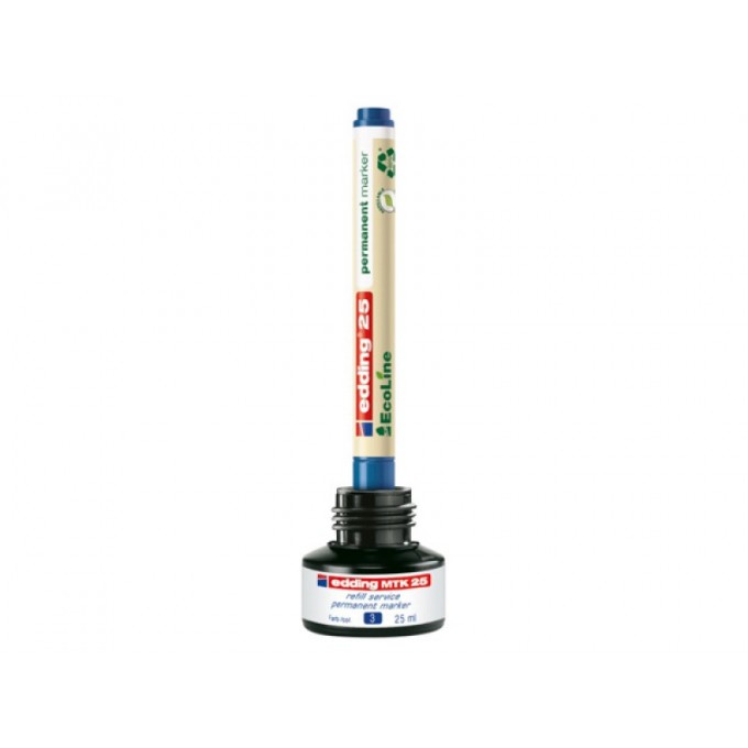 Marker permanentny e-25 EDDING ecoline, 1mm, czarny