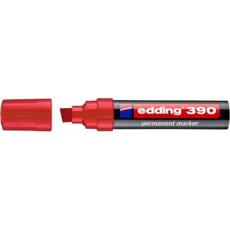 Marker permanentny e-390 EDDING, 4-12mm, czerwony
