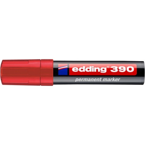 Marker permanentny e-390 EDDING, 4-12mm, czerwony