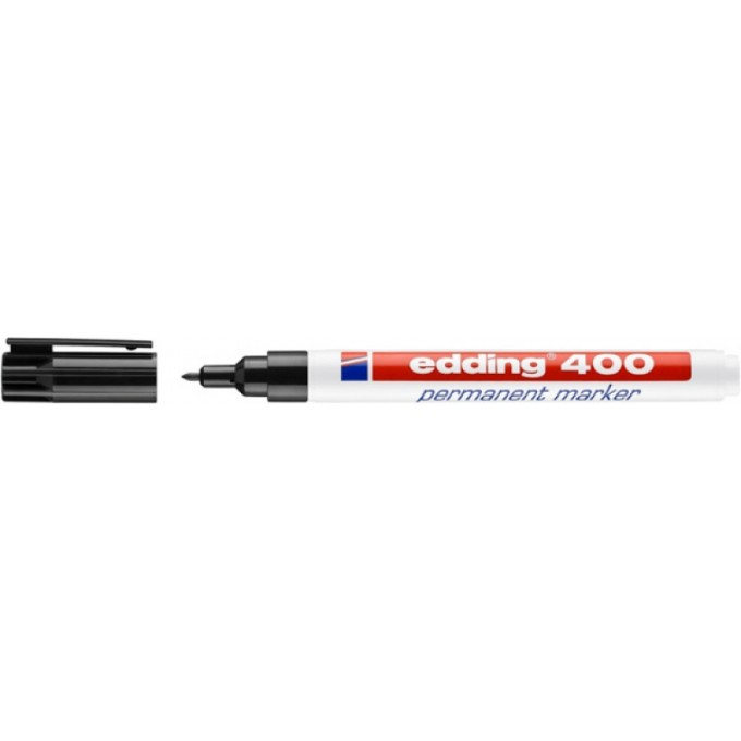 Marker permanentny e-400 EDDING, 1 mm, czarny