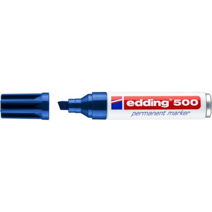 Marker permanentny e-500 EDDING, 2-7mm, niebieski