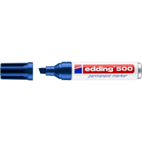 Marker permanentny e-500 EDDING, 2-7mm, niebieski