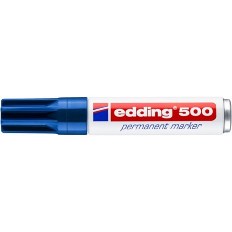Marker permanentny e-500 EDDING, 2-7mm, niebieski