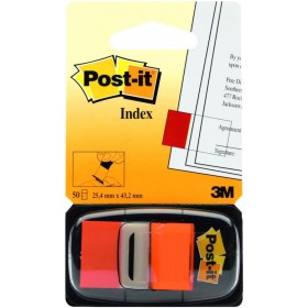 Zakładki indeksujące POST-IT® (680-4), PP, 25,4x43,2mm, 50 kart., pomarańczowe