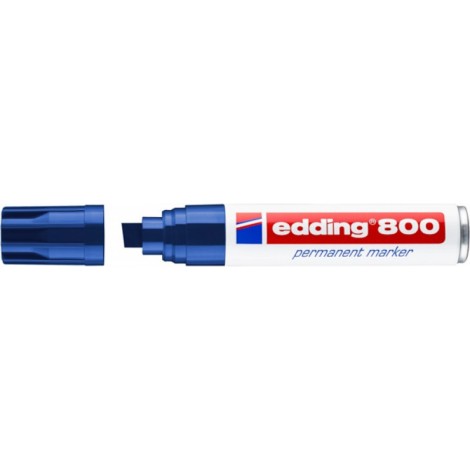 Marker permanentny e-800 EDDING, 4-12mm, niebieski