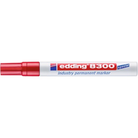 Marker permanentny przemysłowy e-8300 EDDING, 1,5-3mm, czerwony