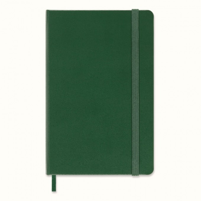 Notes MOLESKINE Classic P (9x14 cm) w linie, twarda oprawa, myrtle green, 192 strony, zielony