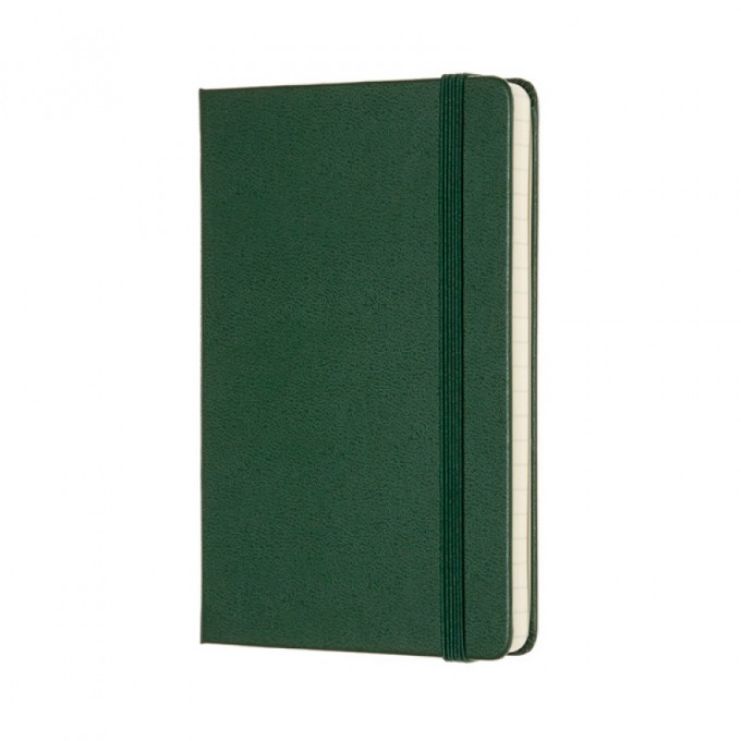 Notes MOLESKINE Classic P (9x14 cm) w linie, twarda oprawa, myrtle green, 192 strony, zielony