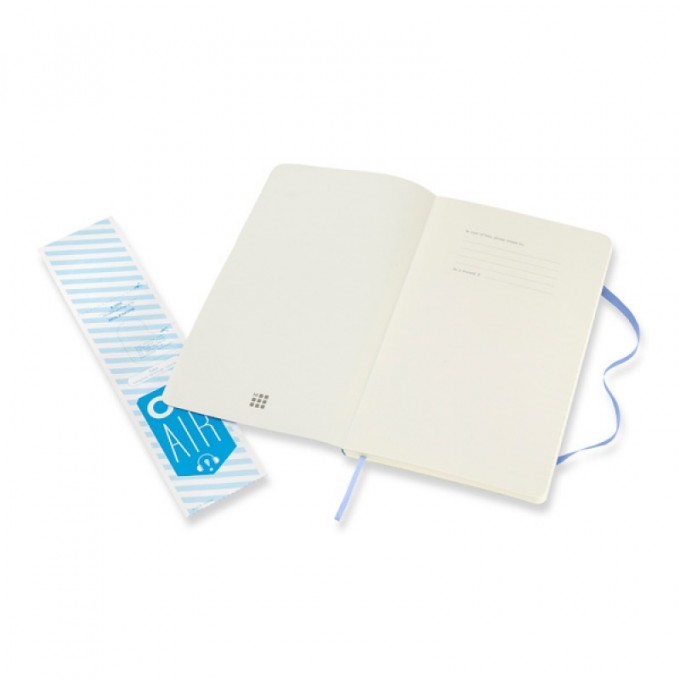 Notes MOLESKINE Classic L (13x21 cm) gładki, miękka oprawa, hydrangea blue, 240 stron, niebieski