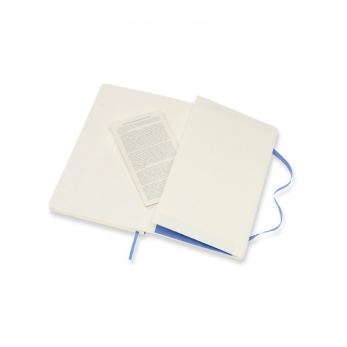 Notes MOLESKINE Classic L (13x21 cm) gładki, miękka oprawa, hydrangea blue, 240 stron, niebieski