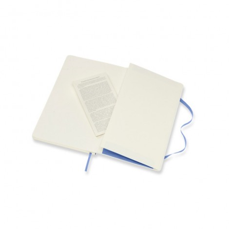 Notes MOLESKINE Classic L (13x21 cm) gładki, miękka oprawa, hydrangea blue, 240 stron, niebieski