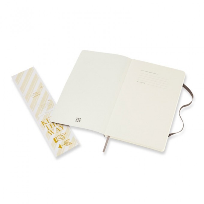 Notes MOLESKINE L (13x21 cm) gładki, miękka oprawa, earth brown, 192 strony, brązowy