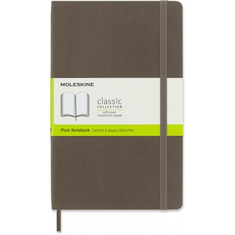 Notes MOLESKINE L (13x21 cm) gładki, miękka oprawa, earth brown, 192 strony, brązowy