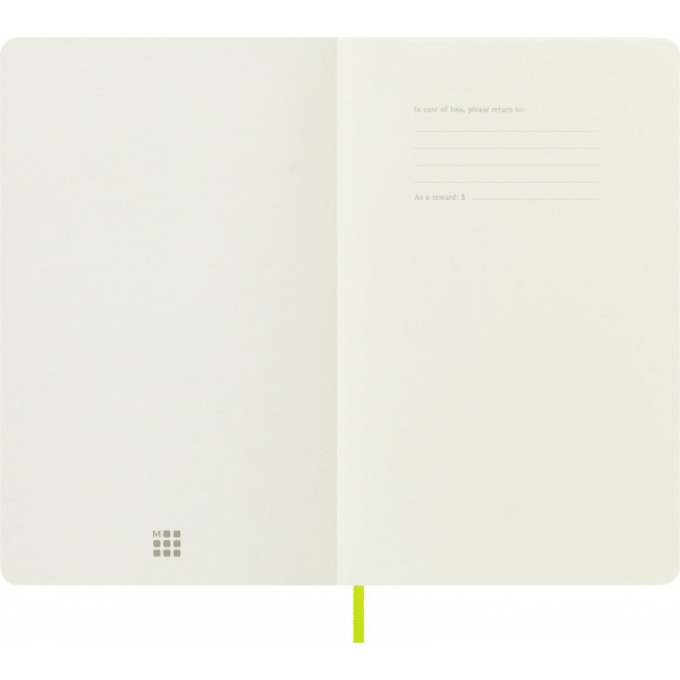 Notes MOLESKINE Classic L (13x21 cm) gładki, miękka oprawa, lemon green, 240 stron, zielony