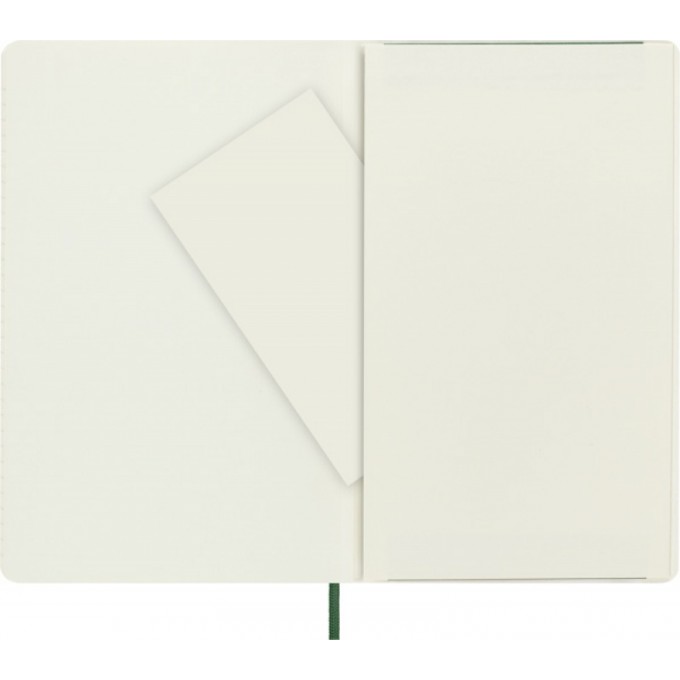 Notes MOLESKINE L (13x21cm) w kropki, miękka oprawa, myrtle green, 192 strony, zielony