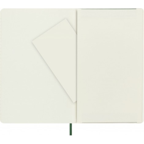 Notes MOLESKINE L (13x21cm) w kropki, miękka oprawa, myrtle green, 192 strony, zielony