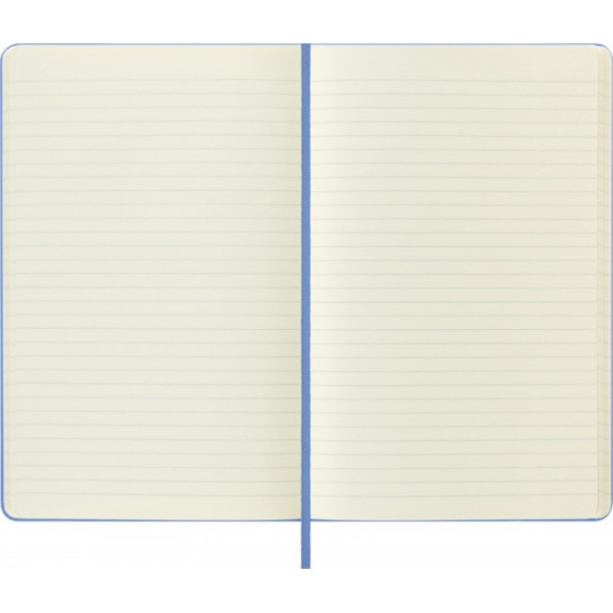 Notes MOLESKINE Classic L (13x21 cm) w linie, twarda oprawa, hydrangea blue, 240 stron, niebieski