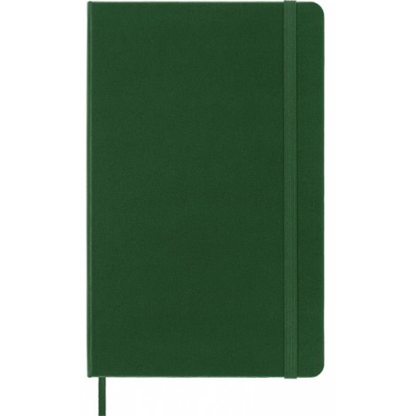 Notes MOLESKINE Classic L (13x21cm) w kropki, twarda oprawa, myrtle green, 240 stron, zielony