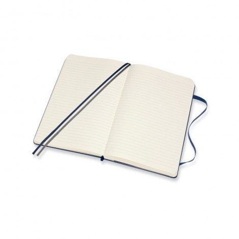 Notes MOLESKINE Classic L (13x21 cm) w linie, twarda oprawa, sapphire blue, 400 stron, niebieski