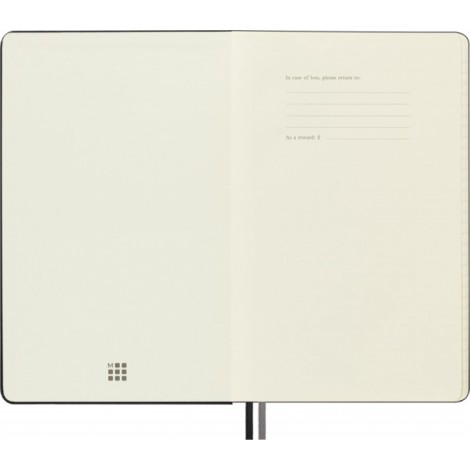 Notes MOLESKINE Classic L (13x21cm) w linie, twarda oprawa, 400 stron, czarny
