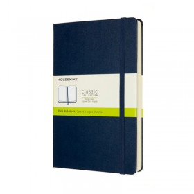 Notes MOLESKINE Classic L (13x21 cm) gładki, twarda oprawa, sapphire blue, 400 stron, niebieski