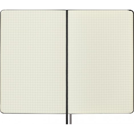Notes MOLESKINE Classic L (13x21cm) w kratkę, twarda oprawa, 400 stron, czarny