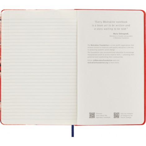 Notes MOLESKINE edycja limitowana Year of the Tiger L (13 × 21 cm) w linie, czerwony