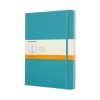 Notes MOLESKINE Classic XL (19x25 cm) w linie, twarda oprawa, reef blue, 192 strony, niebieski