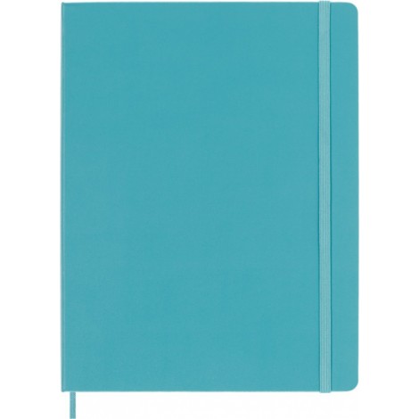Notes MOLESKINE Classic XL (19x25 cm) w linie, twarda oprawa, reef blue, 192 strony, niebieski