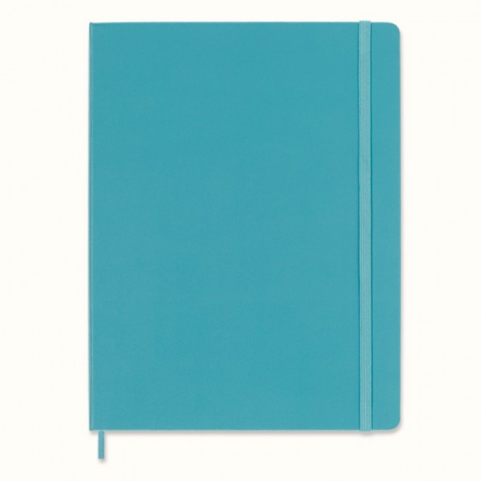 Notes MOLESKINE Classic XL (19x25 cm) w linie, twarda oprawa, reef blue, 192 strony, niebieski