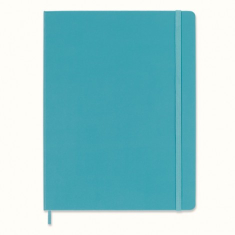 Notes MOLESKINE Classic XL (19x25 cm) w linie, twarda oprawa, reef blue, 192 strony, niebieski