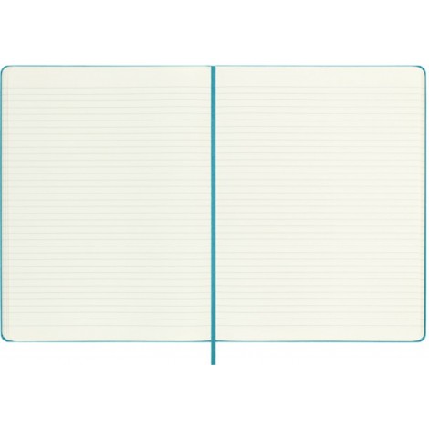 Notes MOLESKINE Classic XL (19x25 cm) w linie, twarda oprawa, reef blue, 192 strony, niebieski