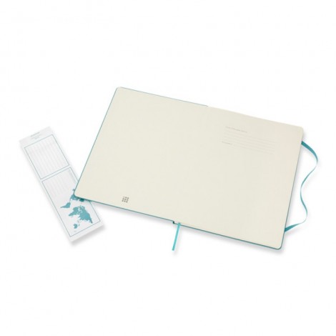 Notes MOLESKINE Classic XL (19x25 cm) w linie, twarda oprawa, reef blue, 192 strony, niebieski