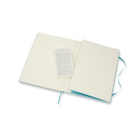 Notes MOLESKINE Classic XL (19x25 cm) w linie, twarda oprawa, reef blue, 192 strony, niebieski